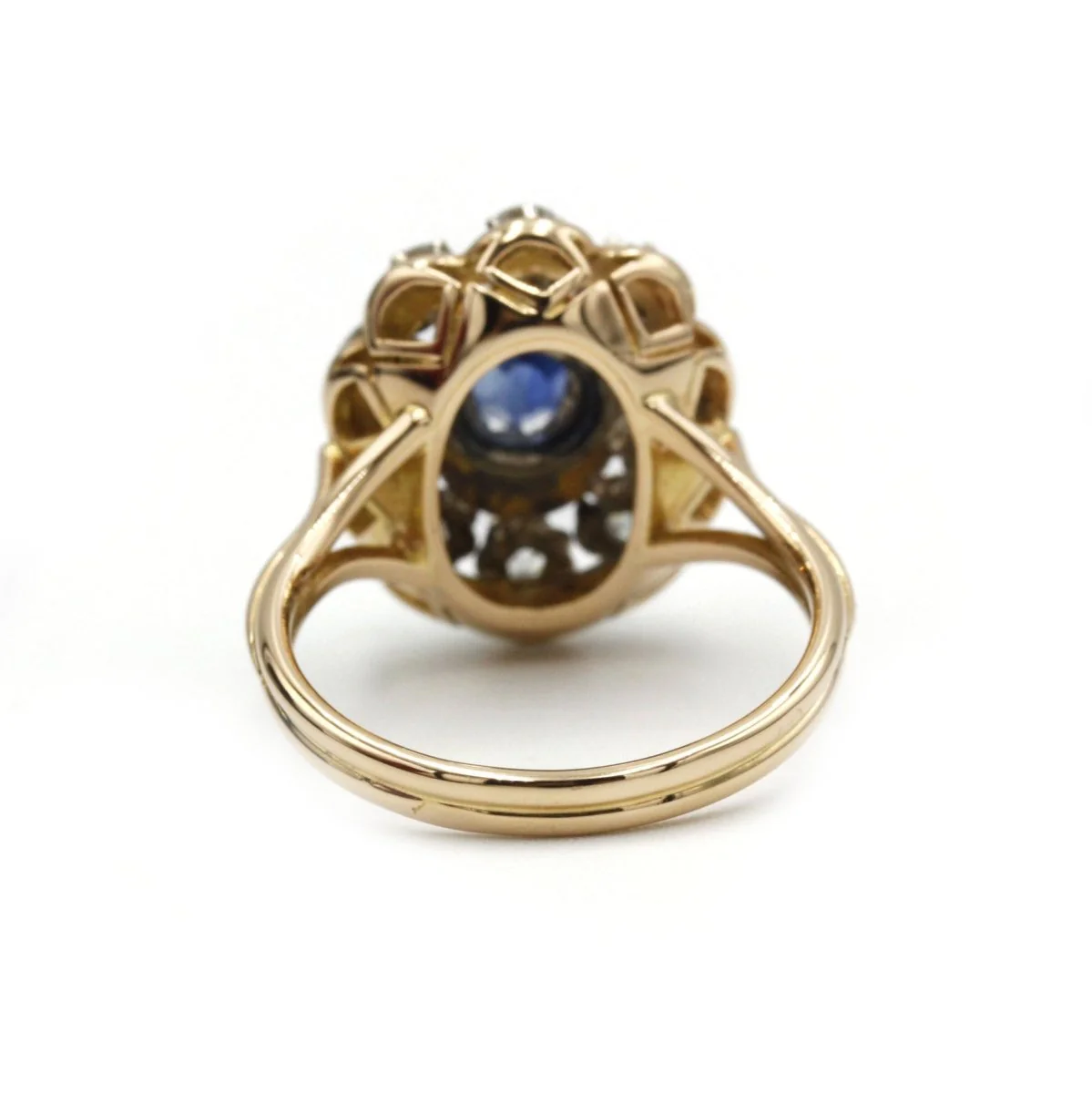Bague - Or, saphir et diamants - Image 5