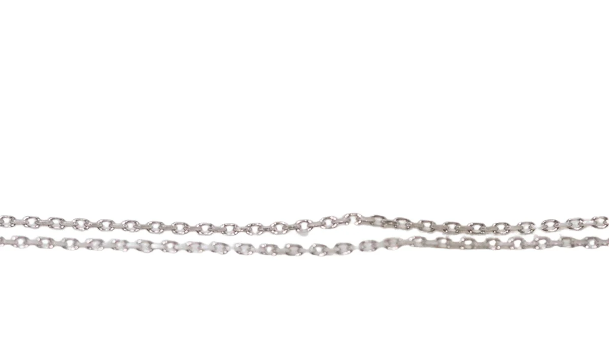 Collier pendentif en or blanc et diamants - Image 2