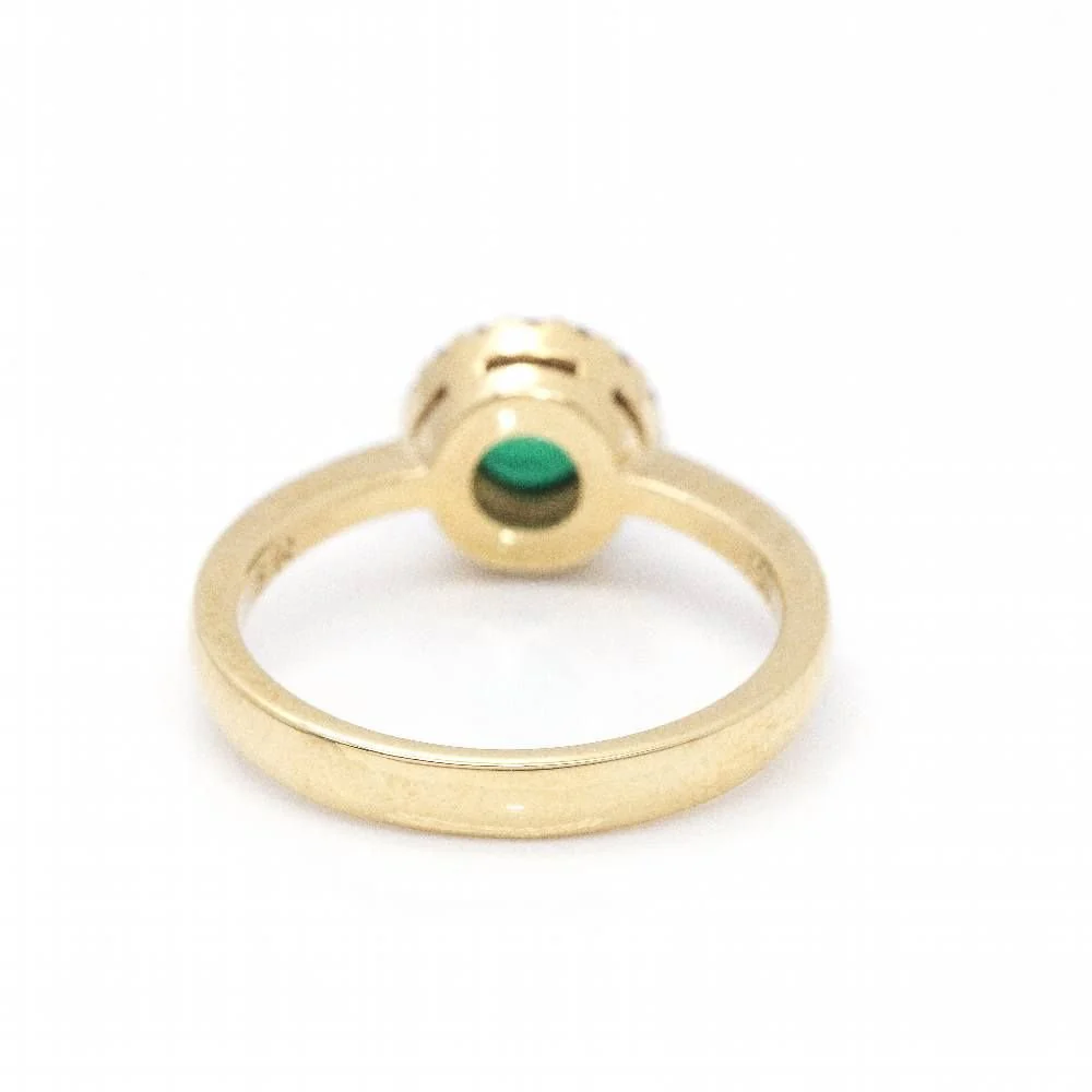 Bague en or, diamants et émeraude - Image 5