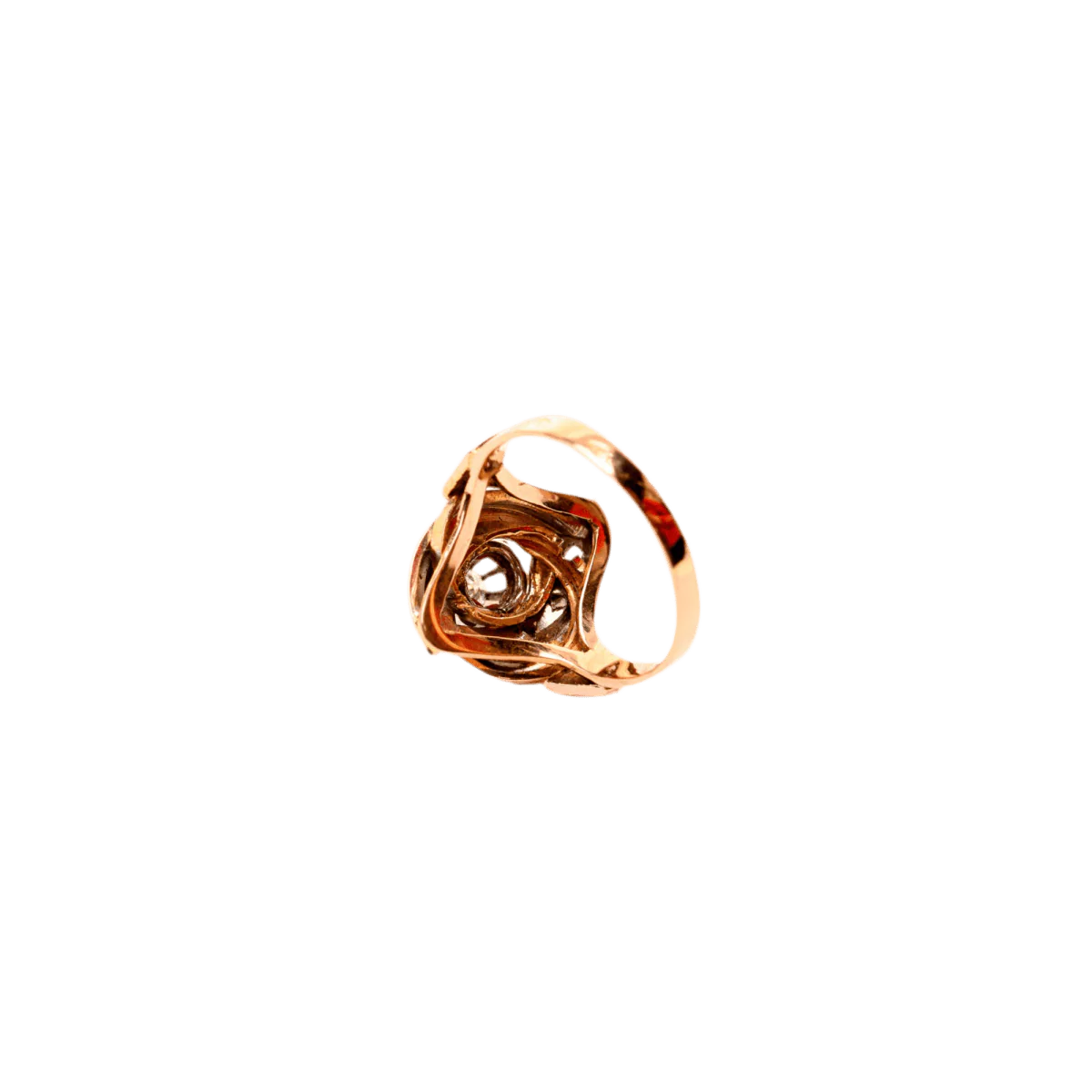 Bague en or jaune et diamants - Image 3