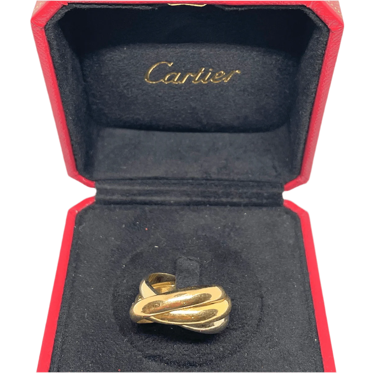 Bague Alliance CARTIER "Trinity" en or jaune, or blanc et or rose - Image 2