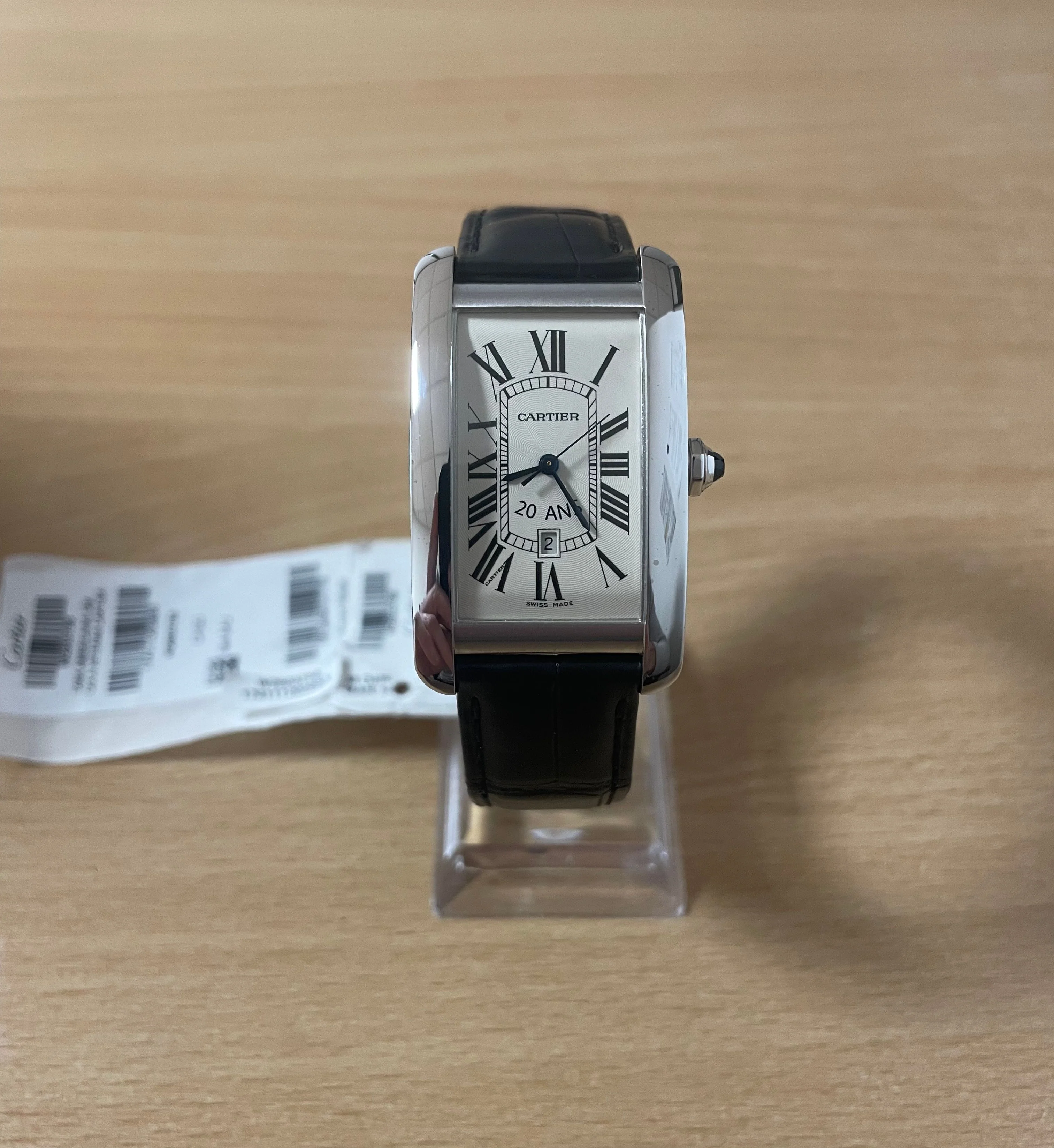 Cartier Tank américaine GM or blanc neuve - Image 5