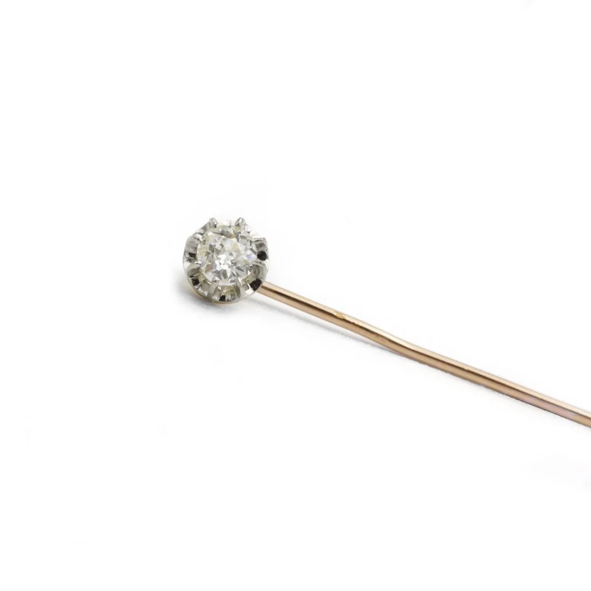 Épingle à cravate - Or, Platine & diamant - Image 2