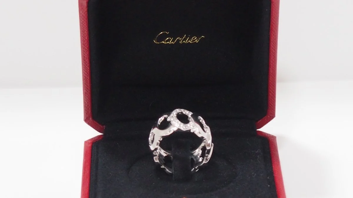 Bague collection C Cartier en or blanc et diamants - Image 7