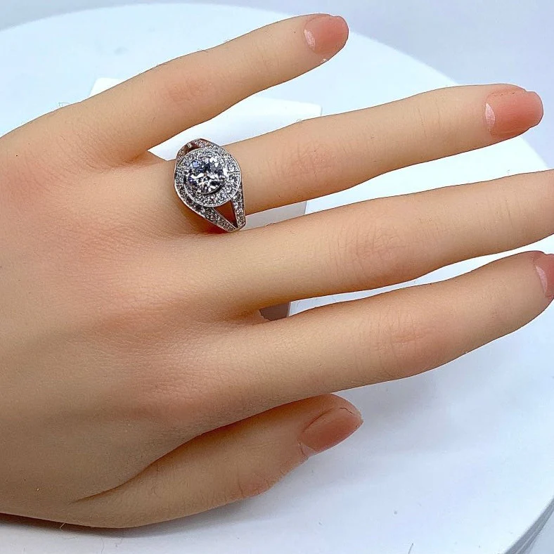 Bague tourbillon en or 18 carats en diamants - Image 2