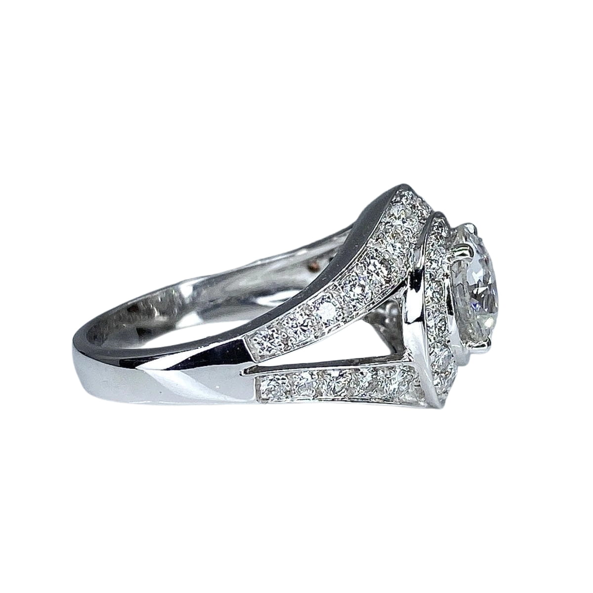 Bague tourbillon en or 18 carats en diamants - Image 3