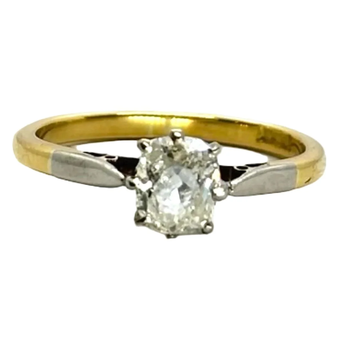Bague Solitaire en or jaune et diamant