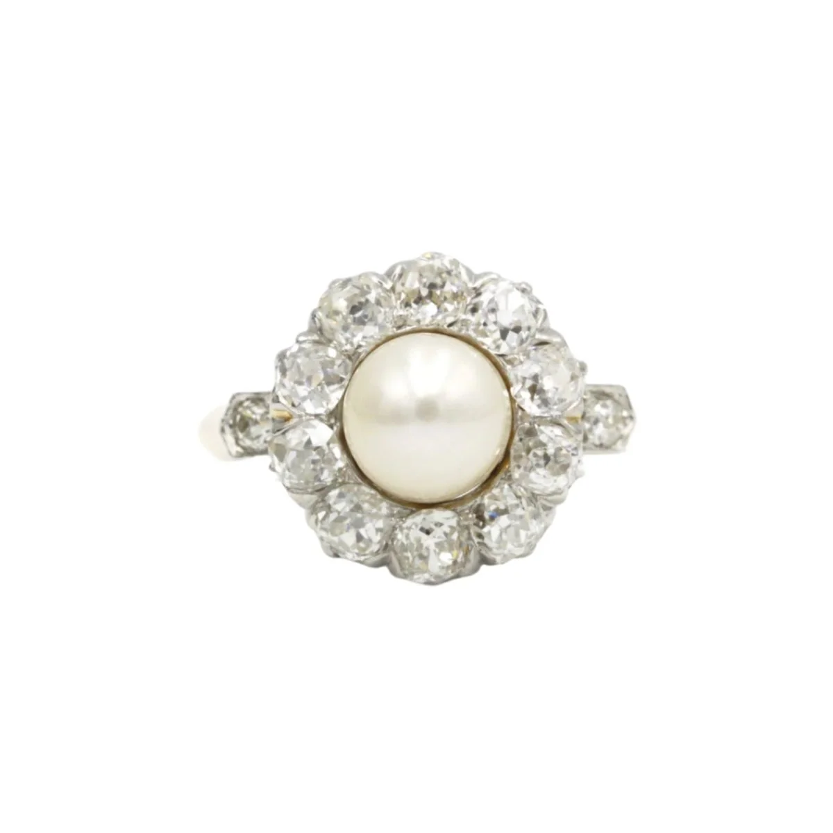 Bague - Or, Platine et diamants