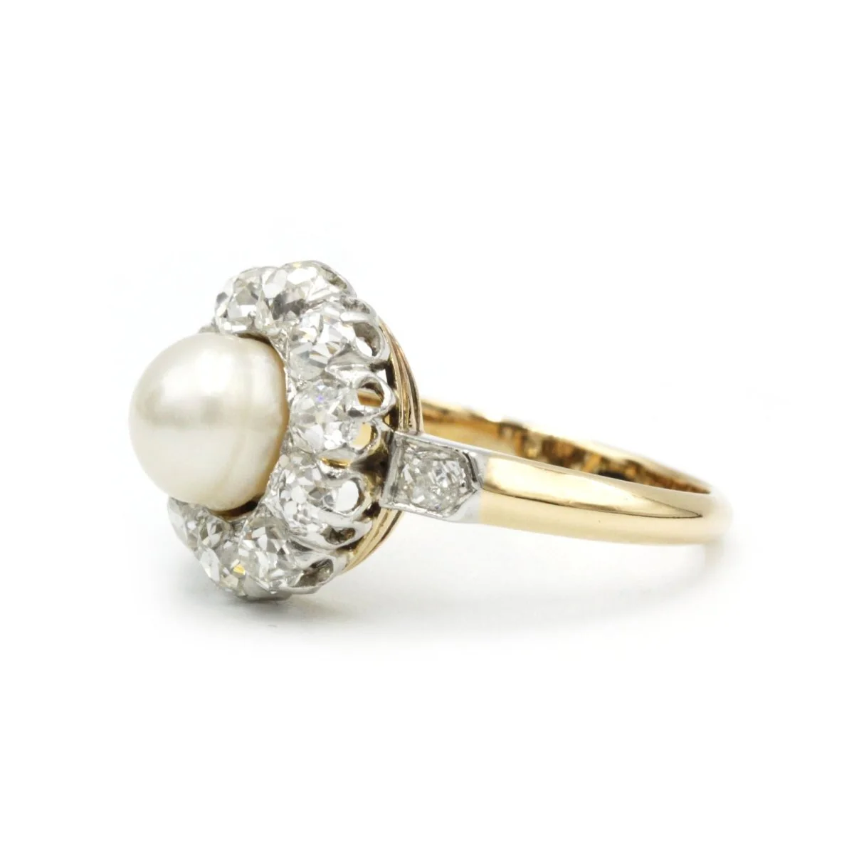 Bague - Or, Platine et diamants - Image 2
