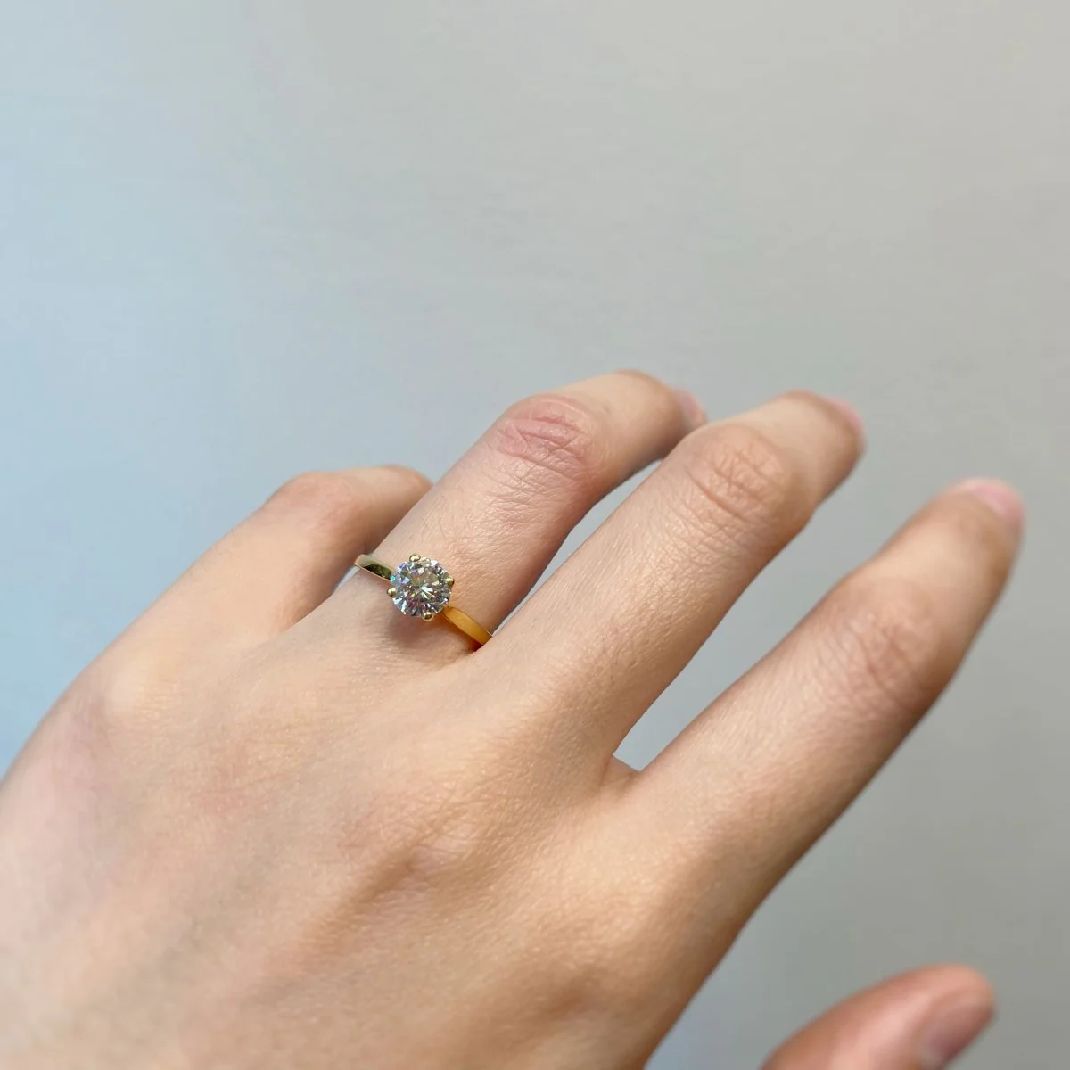 Solitaire - 0.92 carat - Image 2