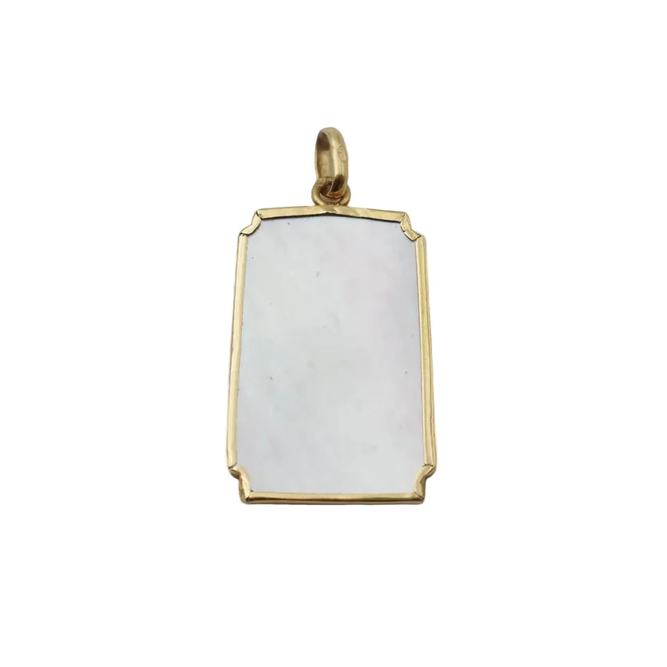 Pendentif en or jaune et nacre - Image 3