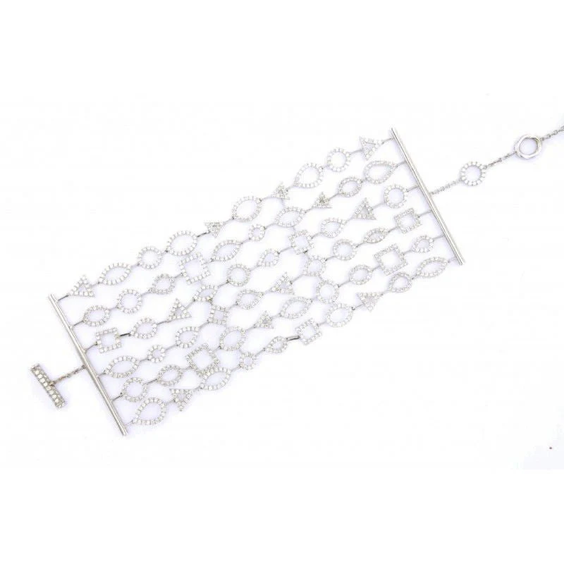 Bracelet or blanc diamants