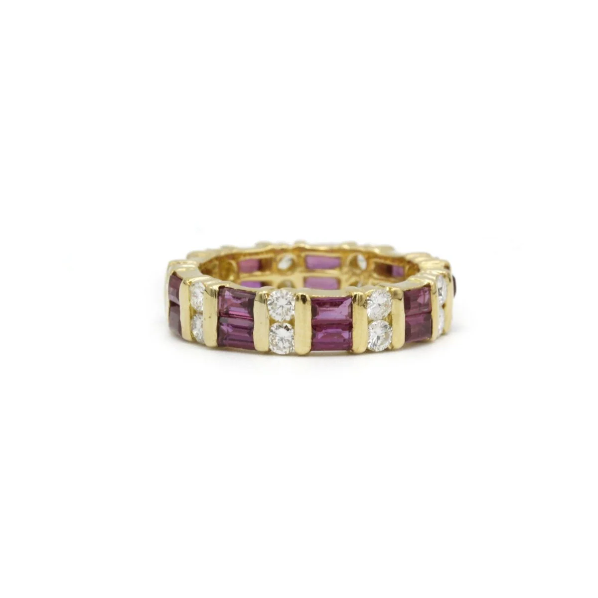 Bague - Or, Diamants & rubis