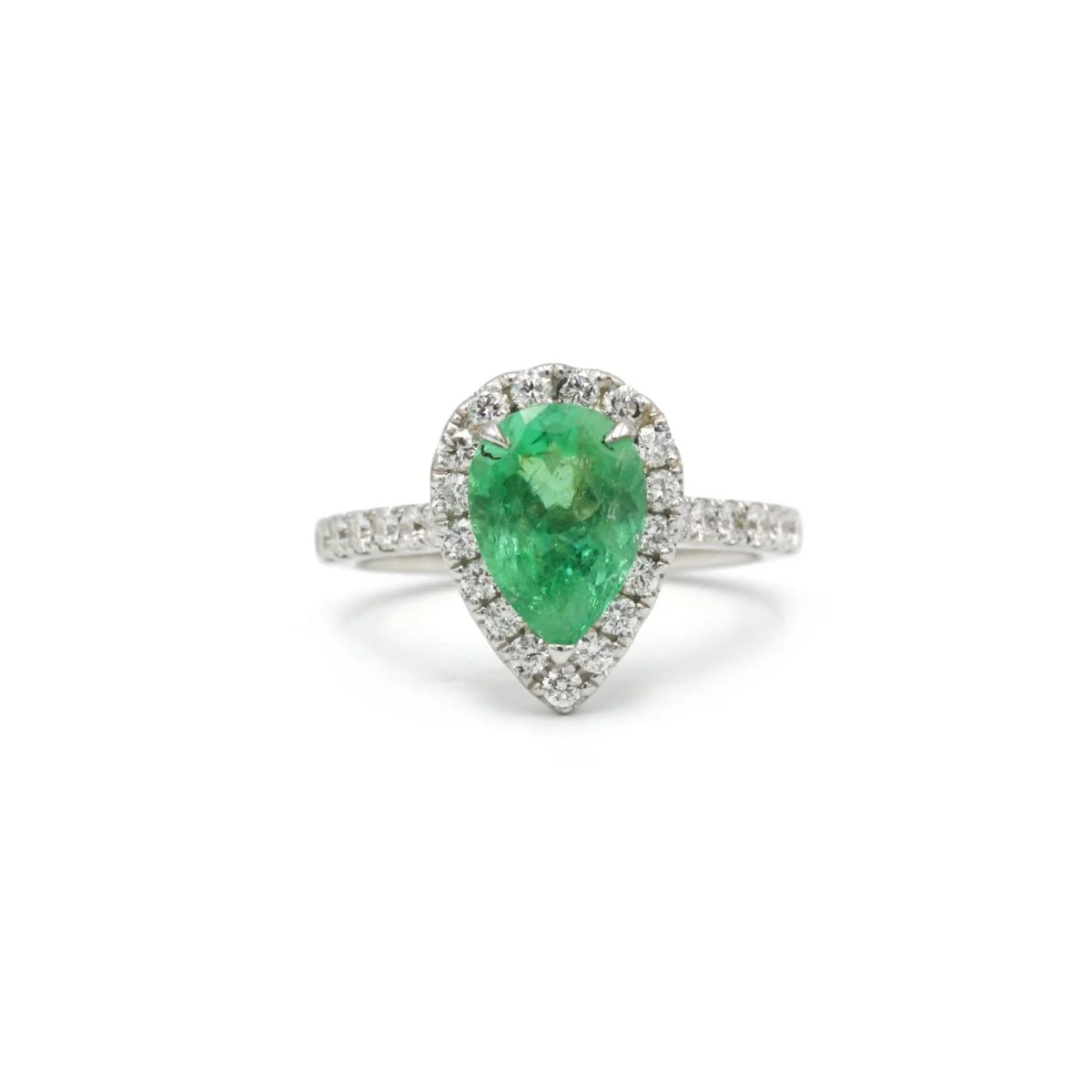 Bague - Or, émeraude & diamants