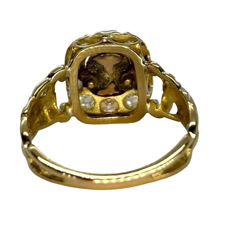 Bague en or jaune et diamants - Image 4