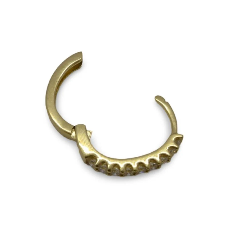 Boucles d'oreilles en or jaune et diamants - Image 2