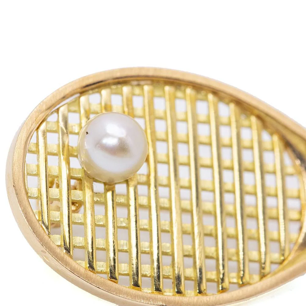Broche Épingle en or et perle - Image 2