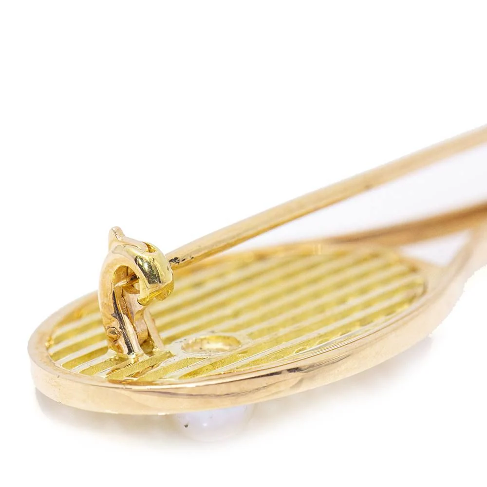 Broche Épingle en or et perle - Image 3