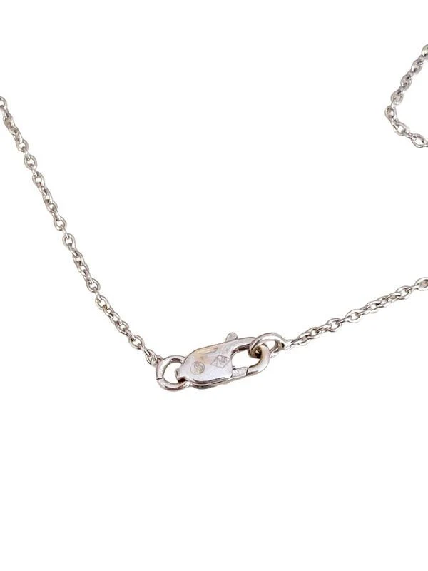Collier cœur, en or blanc 18k et diamants - Image 2