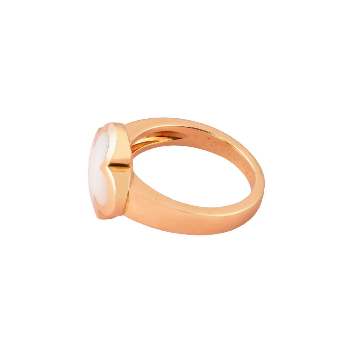 Bague Jonc VAN CLEEF & ARPELS "Pure Alhambra" en or jaune et nacre - Image 4