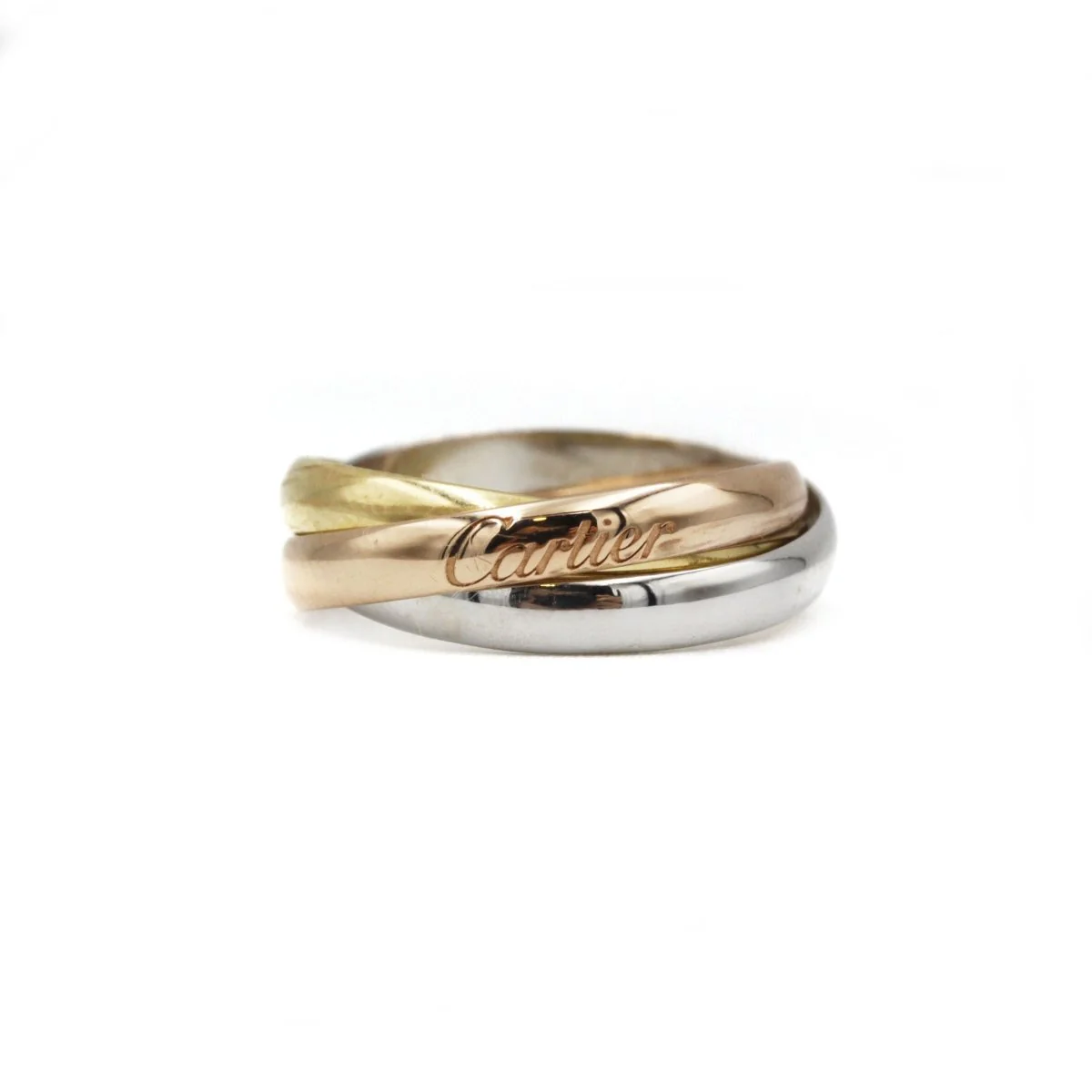 Bague Alliance CARTIER "Trinity" en trois ors