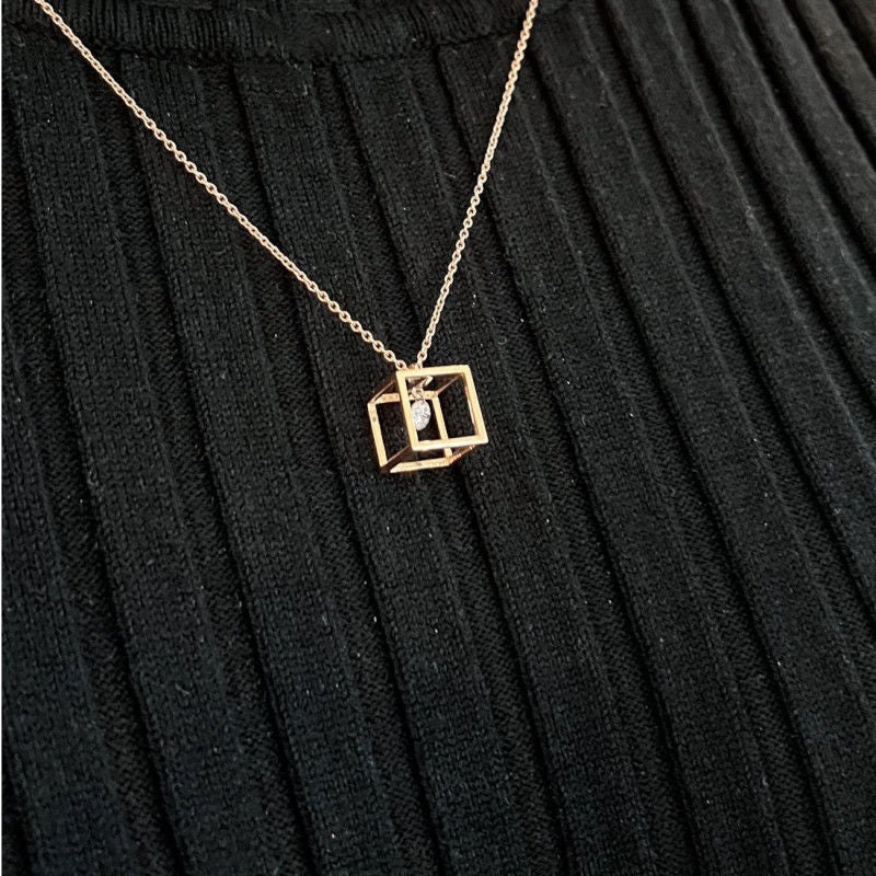 Pendentif Barro or rose diamant - Image 2