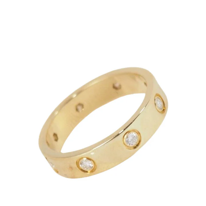 Bague Alliance CARTIER "Love" en or jaune et diamants - Image 3
