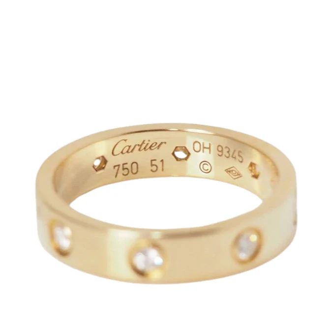 Bague Alliance CARTIER "Love" en or jaune et diamants - Image 4