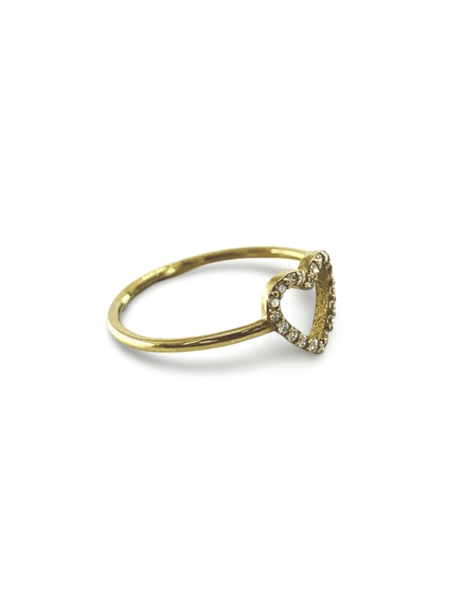 Bague coeur or et diamants 0,20 ct - Image 4