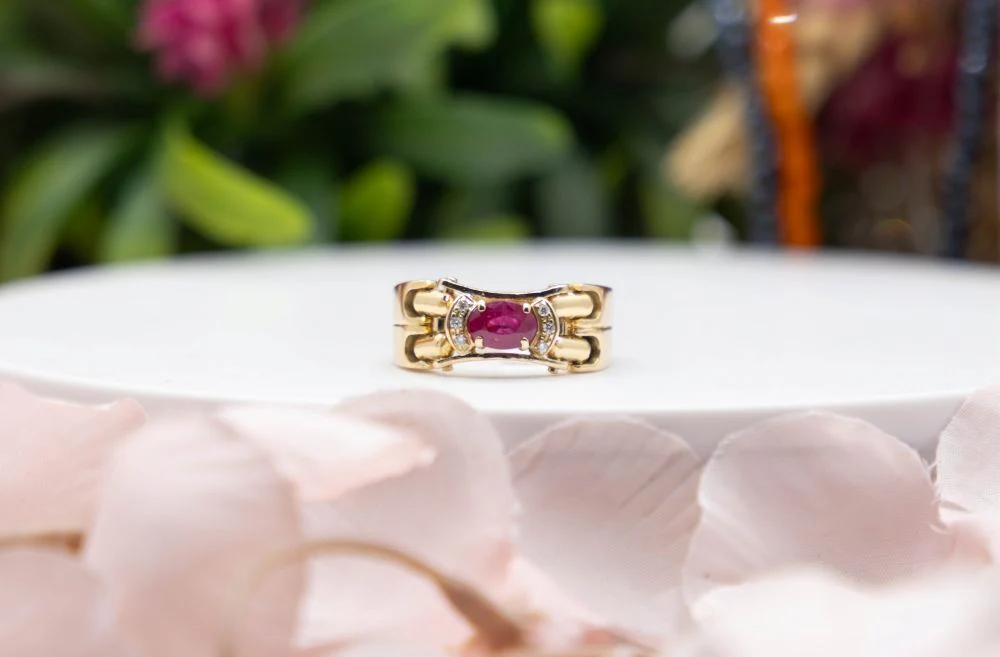Bague Rubis Diamant - Image 2
