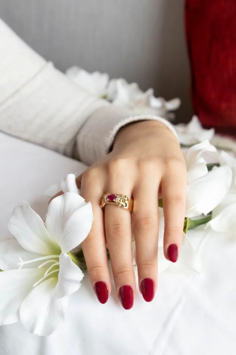 Bague Rubis Diamant - Image 4