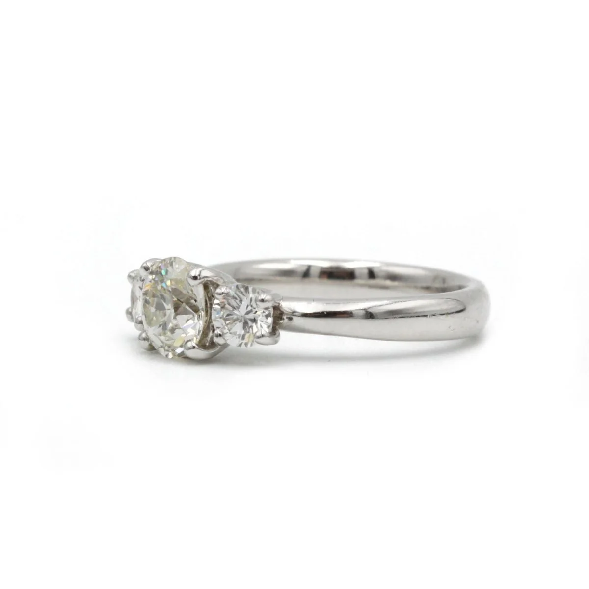 Bague Trilogie - Or blanc et diamants - Image 2