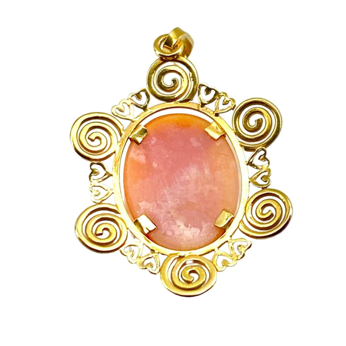 Pendentif en or jaune et camée - Image 2