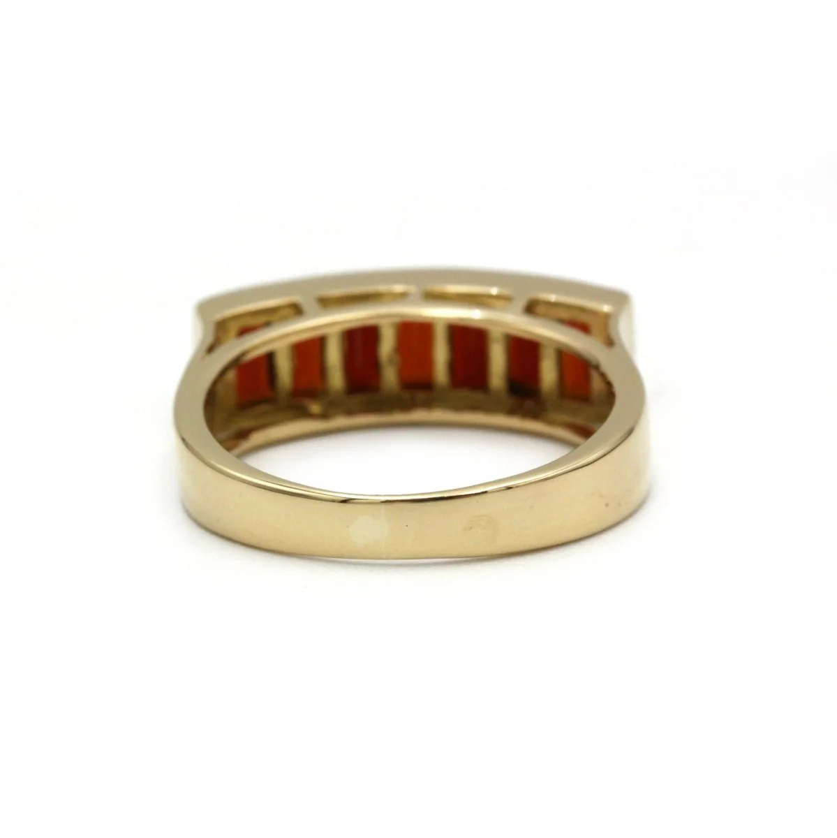 Bague en or jaune et grenats - Image 3