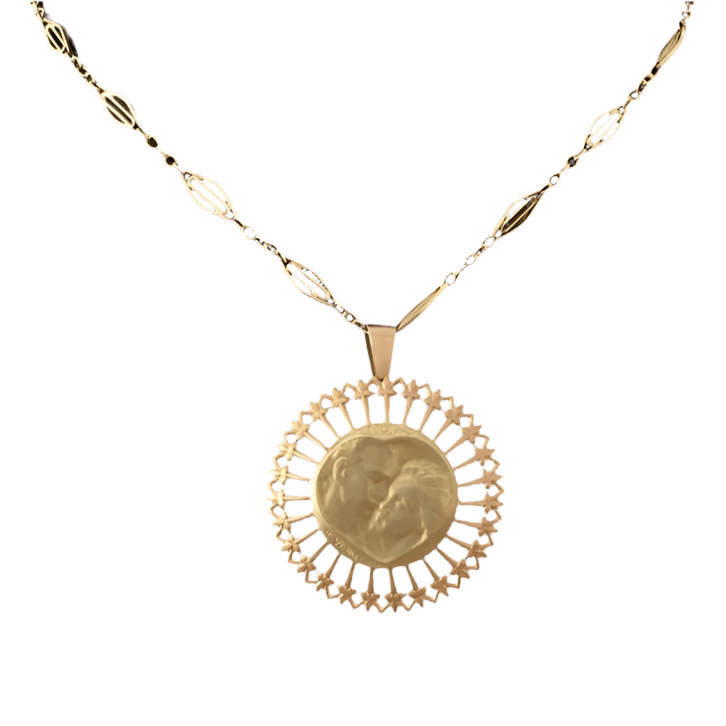 Médaille en or jaune et or rose - Image 2