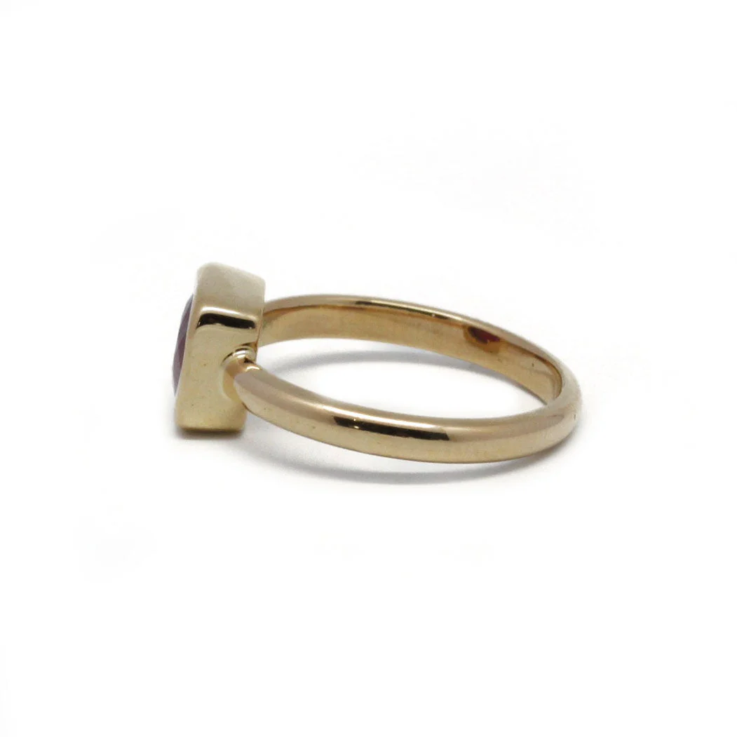 Bague - Or et Rubis - Image 2