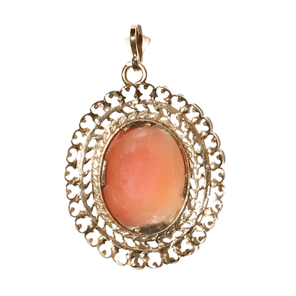 Pendentif Camée danseuse en or jaune - Image 3