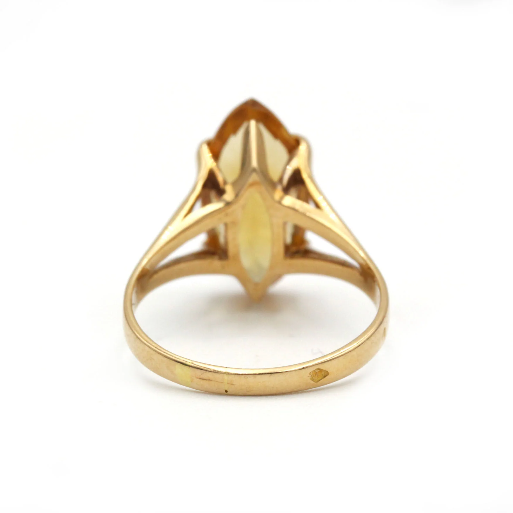 Bague - Or jaune et citrine - Image 3