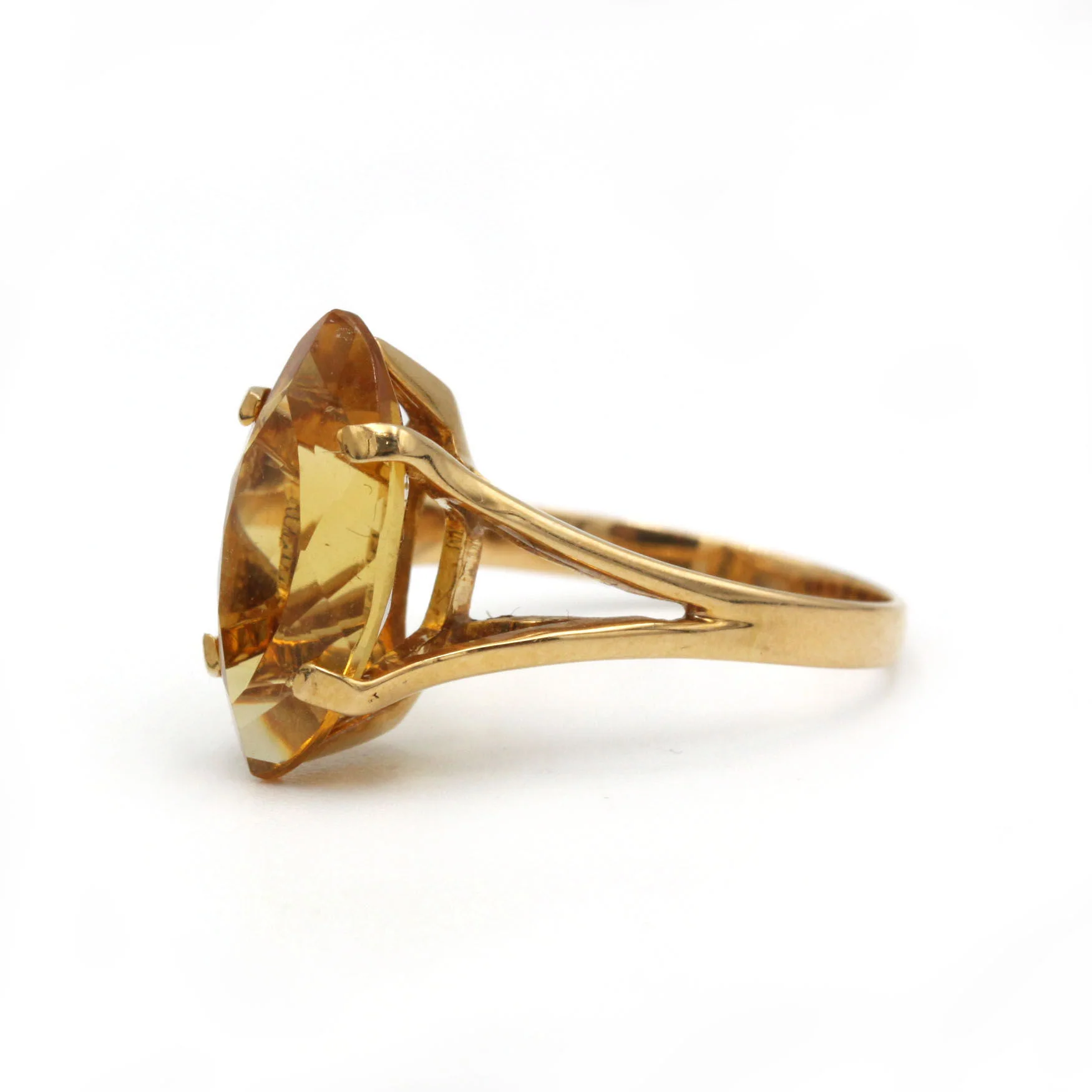 Bague - Or jaune et citrine - Image 5