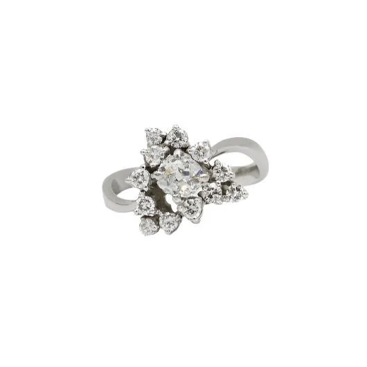Bague Cocktail en or blanc et diamants