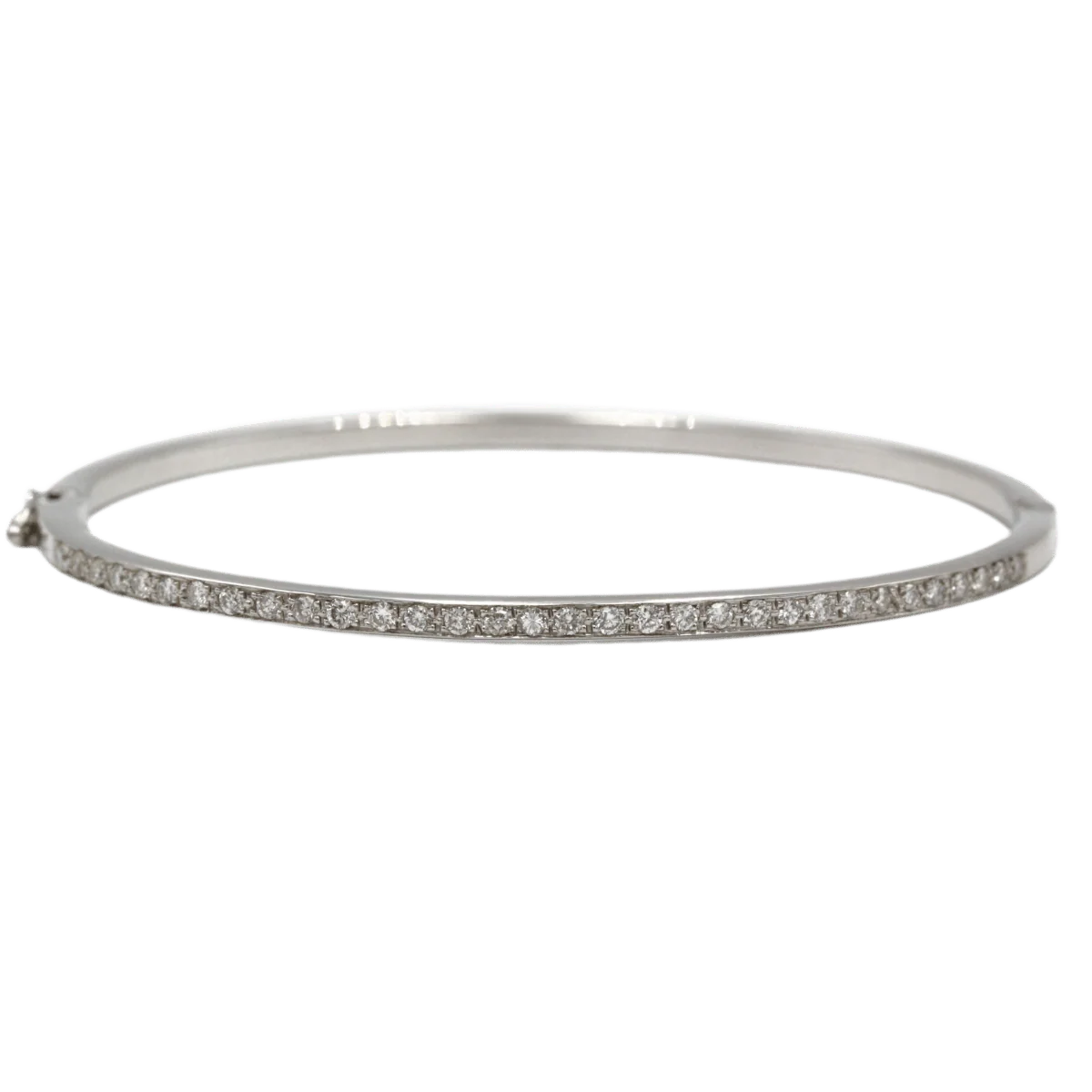 Bracelet Jonc en or blanc et diamants