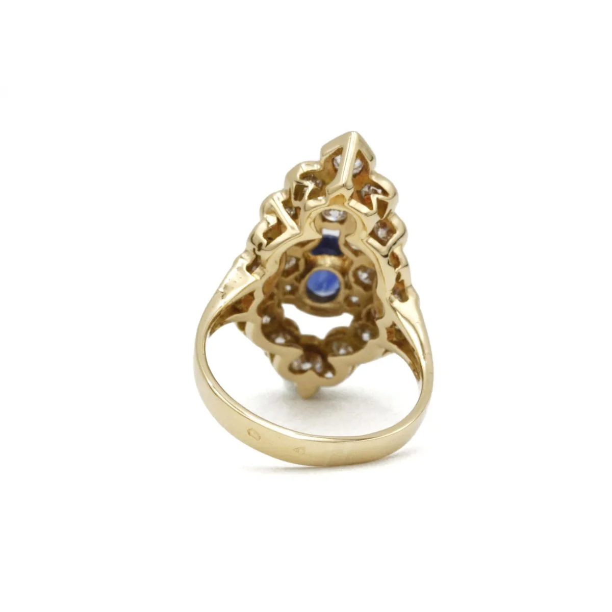 Bague - Or, Saphir & Diamants - Image 3