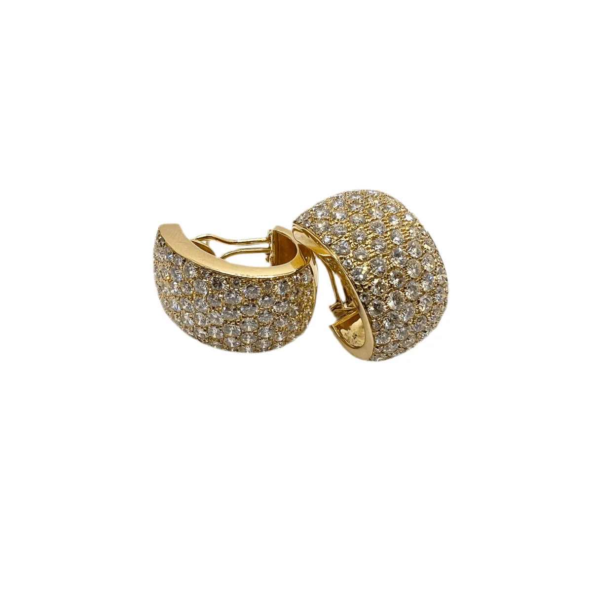 Boucles d'oreilles en or jaune et diamants - Image 5