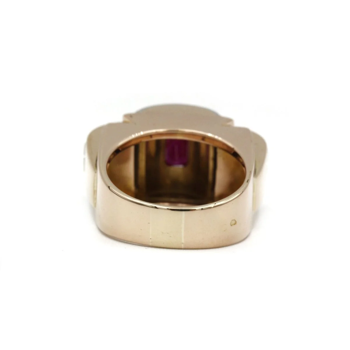 Bague - Or, Platine, Diamants & Rubis - Image 3