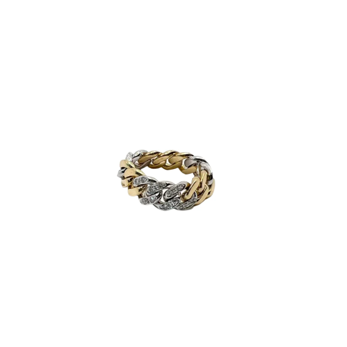 Bague POMELLATO en or jaune, or blanc et diamants - Image 2