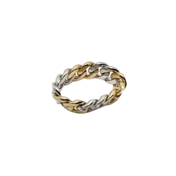 Bague POMELLATO en or jaune, or blanc et diamants - Image 3