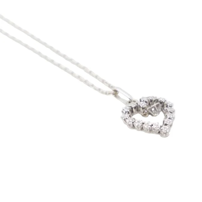 Collier Pendentif en or blanc et diamants