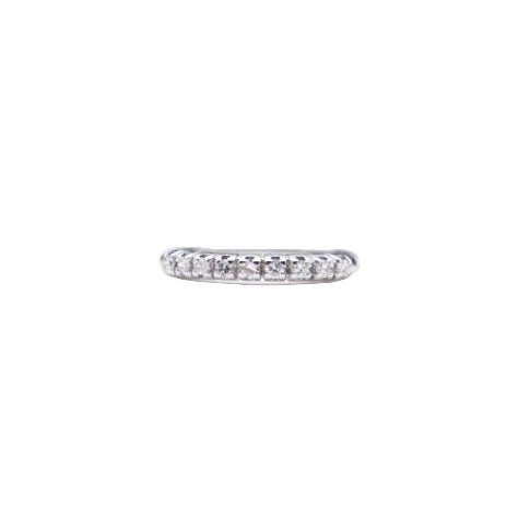 Bague Alliance en or blanc et diamants