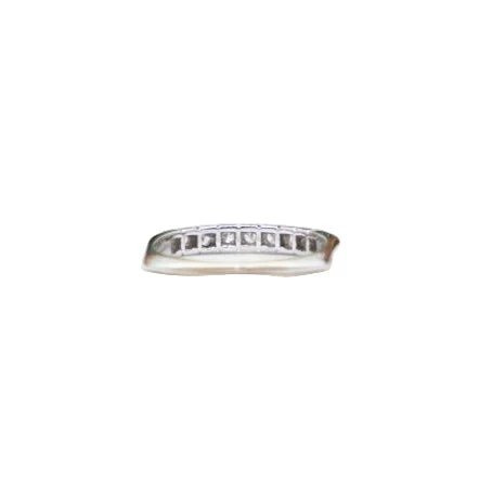 Bague Alliance en or blanc et diamants - Image 4