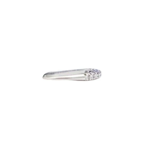 Bague Alliance en or blanc et diamants - Image 5